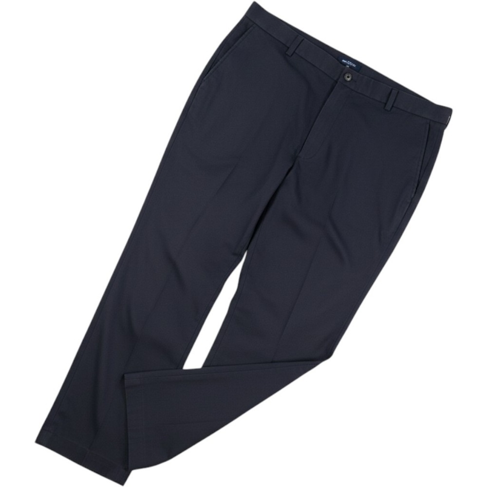 Brooks Brothers Advantage Chino Clark Trousers Pants Cotton Navy Blue Mens 42x30